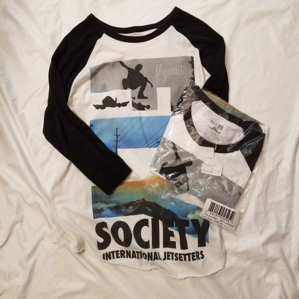 Fly Society Air Up There Raglan - New, w/tags